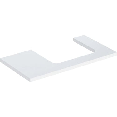 Geberit ONE bordplade t/håndvask udskæring højre 90 x 3 x 47 cm hvid - 1