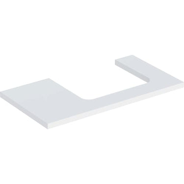Geberit ONE bordplade t/håndvask udskæring højre 90 x 3 x 47 cm hvid - 1