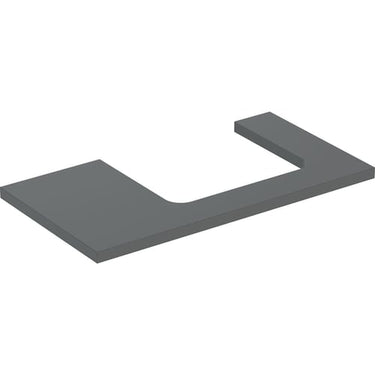 Geberit ONE bordplade t/håndvask udskæring højre 90 x 3 x 47 cm Lava - 1