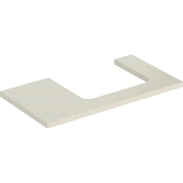 Geberit ONE bordplade t/håndvask udskæring højre 90 x 3 x 47 cm lakeret blankpol. - 1
