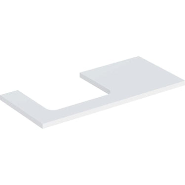 Geberit ONE bordplade t/håndvask udskæring venstre 105 x 3 x 47 cm hvid - 1