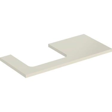 Geberit ONE bordplade t/håndvask udskæring venstre 105 x 3 x 47 cm lakeret blankpol. - 1