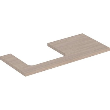 Geberit ONE bordplade t/håndvask udskæring venstre 105 x 3 x 47 cm eg - 1