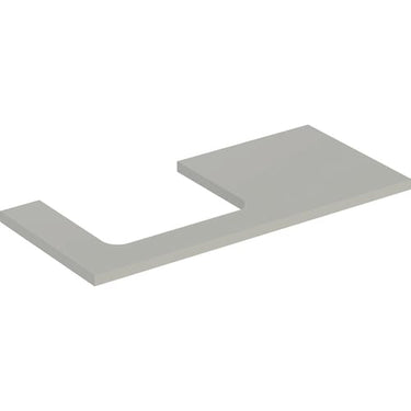 Geberit ONE bordplade t/håndvask udskæring venstre 105 x 3 x 47 cm Greige - 1