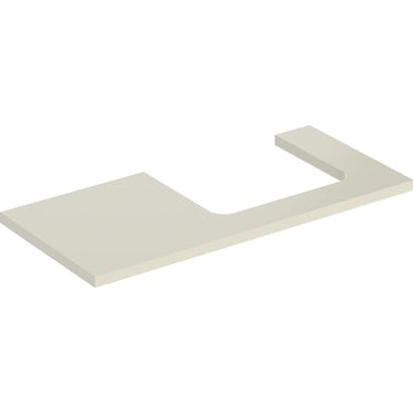 Geberit ONE bordplade t/håndvask udskæring højre 105 x 3 x 47 cm lakeret blankpol. - 1