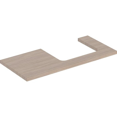 Geberit ONE bordplade t/håndvask udskæring højre 105 x 3 x 47 cm eg - 1