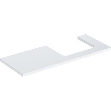 Geberit ONE bordplade t/håndvask udskæring højre 120 x 3 x 47 cm hvid - 1