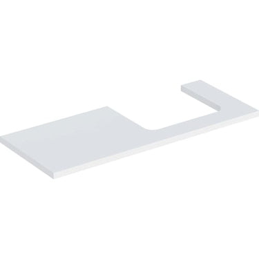 Geberit ONE bordplade t/håndvask udskæring højre 120 x 3 x 47 cm hvid - 1
