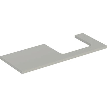 Geberit ONE bordplade t/håndvask udskæring højre 120 x 3 x 47 cm Greige - 1