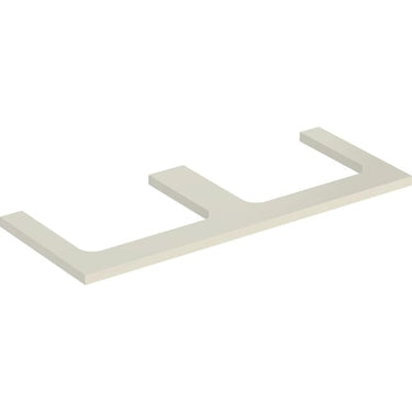 Geberit ONE bordplade t/håndvask dob. udskæring 120 x 3 x 47 cm lakeret blankpol. - 1