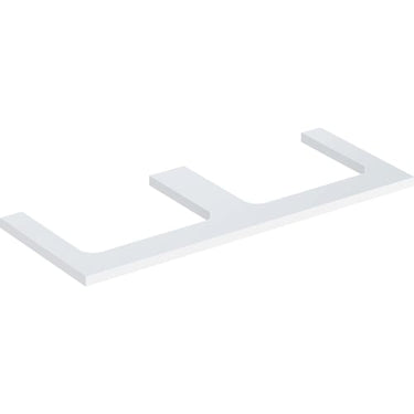 Geberit ONE bordplade t/håndvask dob. udskæring 120 x 3 x 47 cm hvid - 1