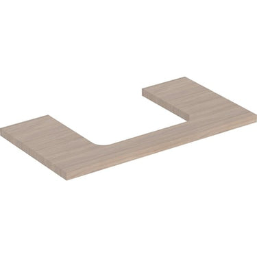 Geberit ONE bordplade t/håndvask udskæring midt 90 x 3 x 47 cm eg - 1