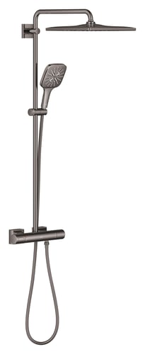GROHE Rainshower 310 Cube brusesystem med termostat 9,5l pol Hard Graphite - 1
