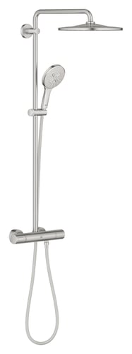 GROHE Rainshower 310 brusesystem med termostat 9,5l Supersteel - 1