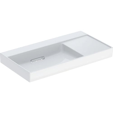 Geberit ONE håndvask 90 x 48 cm u/hanehul hvid/KeraTect blank hvid - 1