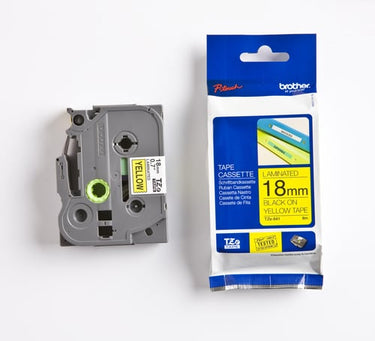 Brother TZe tape 18mmx8m sort/gul - 1