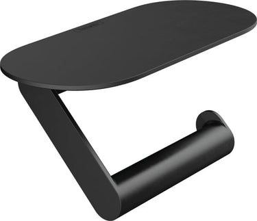 hansgrohe WallStoris papirholder med hylde mat sort - 1