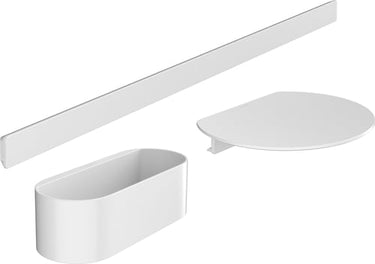 hansgrohe WallStoris tilbehørssæt til badekar mat hvid - 1