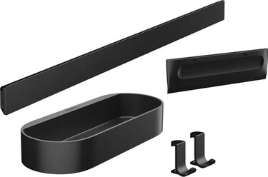 hansgrohe WallStoris tilbehørssæt til bruser mat sort - 1