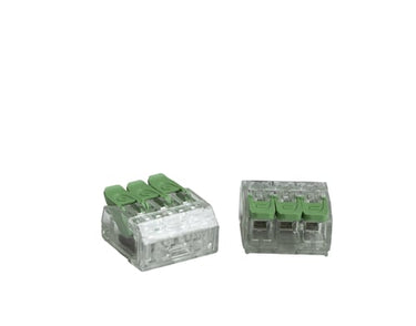 Skrueløs samlemuffe 3x0,2-4 mm2 Transparent - 1