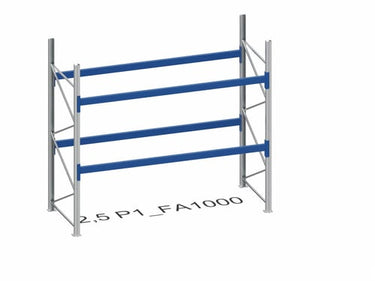 BITO Pallereol startsektion P1 2500mm 2 bjælkelag 2700mm 1800kg. - 1