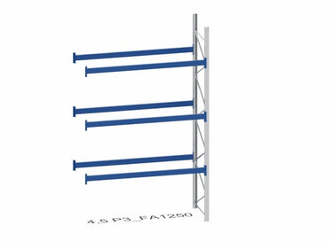 BITO Pallereol tilbygningssektion P3 4500mm 3 bjælkelag 2700mm 1800kg. - 1
