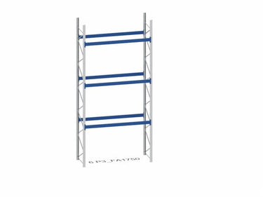 BITO Pallereol grundsektion P3 6000mm 3 bjælkelag 2700mm 1800kg. - 1