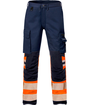 Stretch bukser kl.1 2705 Hi-Vis orange/marine str C148 - 1