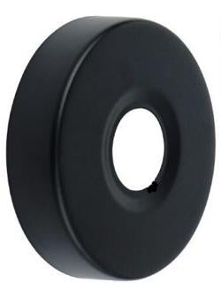 Vægroset 3/4" x Ø80 mm højde 30 mm sort - 1