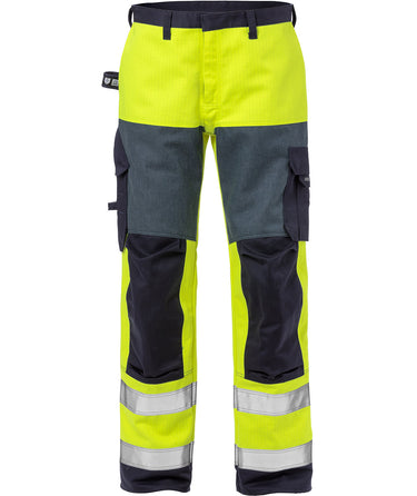 Flame HiVis Bukser 125940 Gul/Mar. C154 - 1