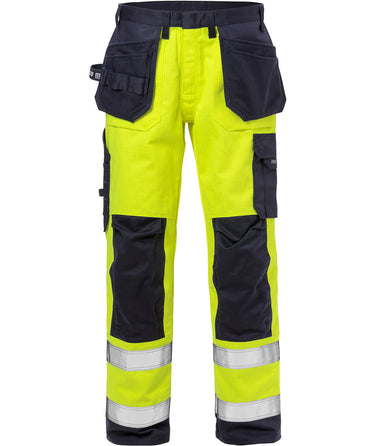 Flame HiVis Bukser 125939 Gul/Mar. C52 - 1