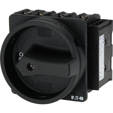 Reparationsafbryder 100Amp. IP65 3-Pol+N element+hjælpe kontakt 1NO+1NC Rødt aflåseligt håndtag frontmonteret 3 huls montage Tilbehør: terminal afdækning - 1