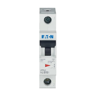 Automatsikring (MCB) B-karakteristik 16A 1-Pol 15kA 1-moduler UL1077 - 1
