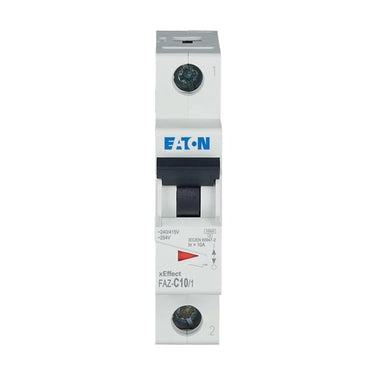 Automatsikring (MCB) C-karakteristik 10A 1-Pol 15kA 1-moduler UL1077 - 1