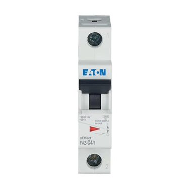 Automatsikring (MCB) C-karakteristik 4A 1-Pol 15kA 1-moduler UL1077 - 1