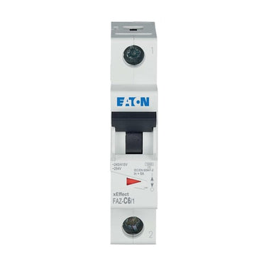 Automatsikring (MCB) C-karakteristik 6A 1-Pol 15kA 1-moduler UL1077 - 1