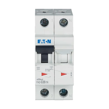 Automatsikring (MCB) C-karakteristik 2A 1+N-Pol 15kA 2-moduler UL1077 - 1