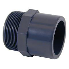 PVC gevindovergang 50mm muffe/63mm nippel x 1 1/4" udv. gevind - 1