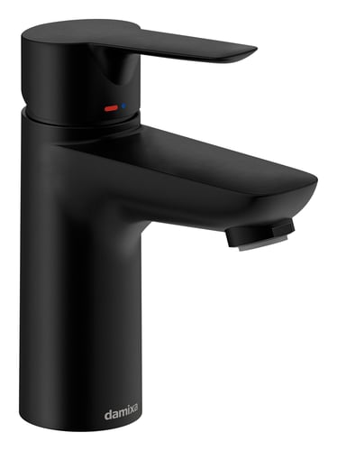 Damixa Core håndvaskarmatur 91 mm tud m/pop-up bundventil matsort - 1