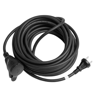 Kabelsæt DK med jord og LED indikator. 16A IP44. 10M 3G1,5 H07RN-F. - 1