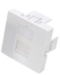 Dataudtag plan modul 45 for 1x Leviton keystone konnekter hvid - 1