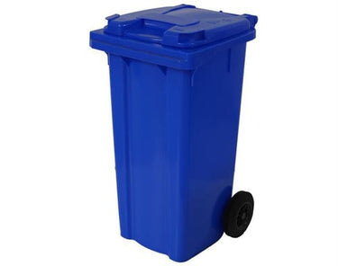Industribeholder 120 L med hjul blå - 1
