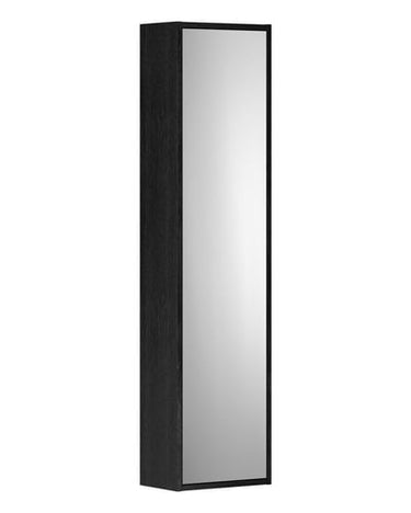 Gustavsberg Artic Small højskab m/1 spejllåge 1310 x 330 x 202 mm sort askefinér - 1