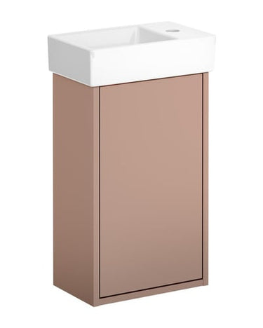Gustavsberg Artic Small møbelsæt m/håndvask hh venstre 360 x 220 x 645 mm Peach/hvid - 1