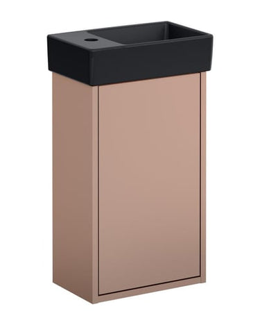 Gustavsberg Artic Small møbelsæt m/håndvask hh højre 360 x 220 x 645 mm Peach/sort - 1