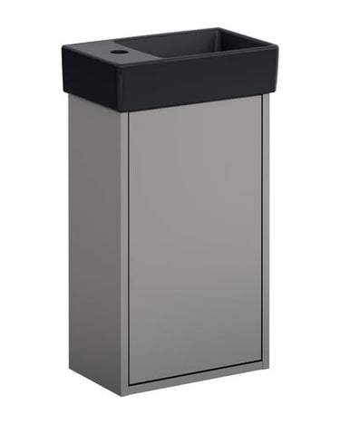 Gustavsberg Artic Small møbelsæt m/håndvask hh højre 360 x 220 x 645 mm askegrå/sort - 1