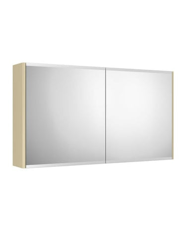 Gustavsberg Graphic spejlskab 100 cm m/2 låger og 2 glashylder beige - 1