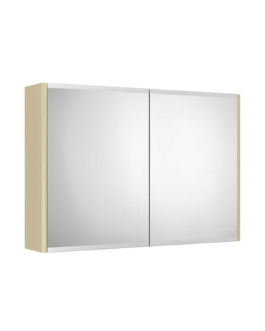 Gustavsberg Graphic spejlskab 80 cm m/2 låger og 2 glashylder beige - 1
