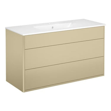Gustavsberg Graphic møbelsæt m/2 skuffer og håndvask 550 x 1000 x 400 mm beige - 1
