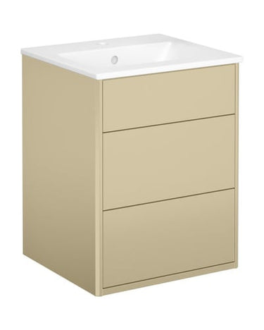 Gustavsberg Graphic møbelsæt m/2 skuffer og håndvask 550 x 450 x 400 mm beige - 1